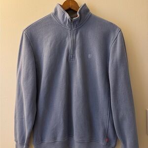 Izod Blue Zip Up Sweater Soft and Versatile